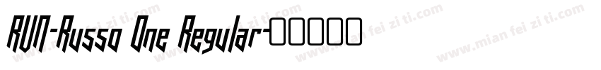 RVN-Russo One Regular字体转换